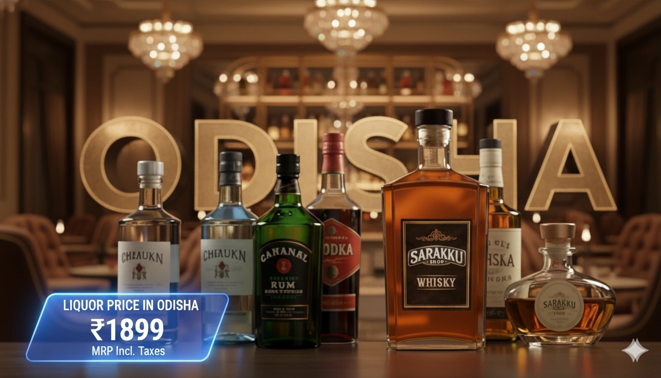 Latest liquor price in Odisha 2025