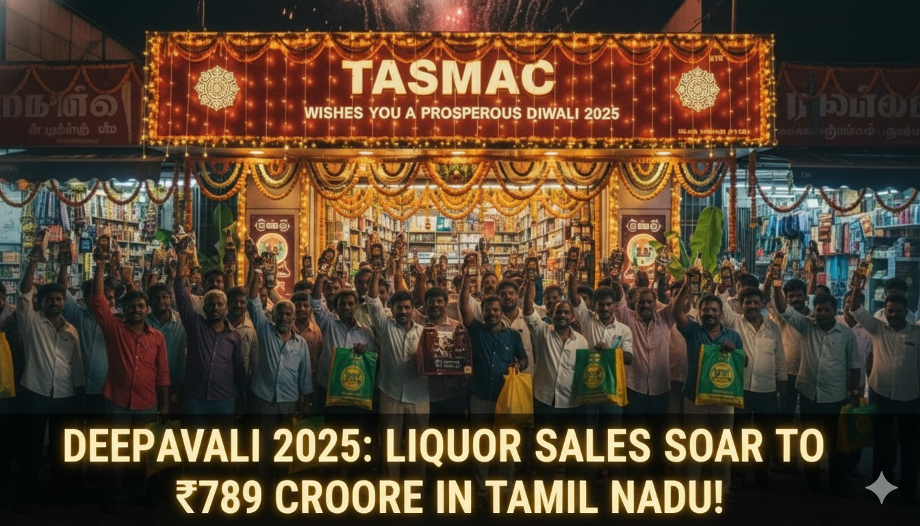 TASMAC Deepavali 2025 Liquor Sales / Tamilnadu TASMAC Diwali Collection 2025